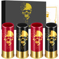 4pcs Skull Shot Glasses, 1.5oz - Reusable, High-Quality Plastic Bullet Cups For Whiskey, Cocktails & Wine, Perfect For Bars, Parties & Gifts