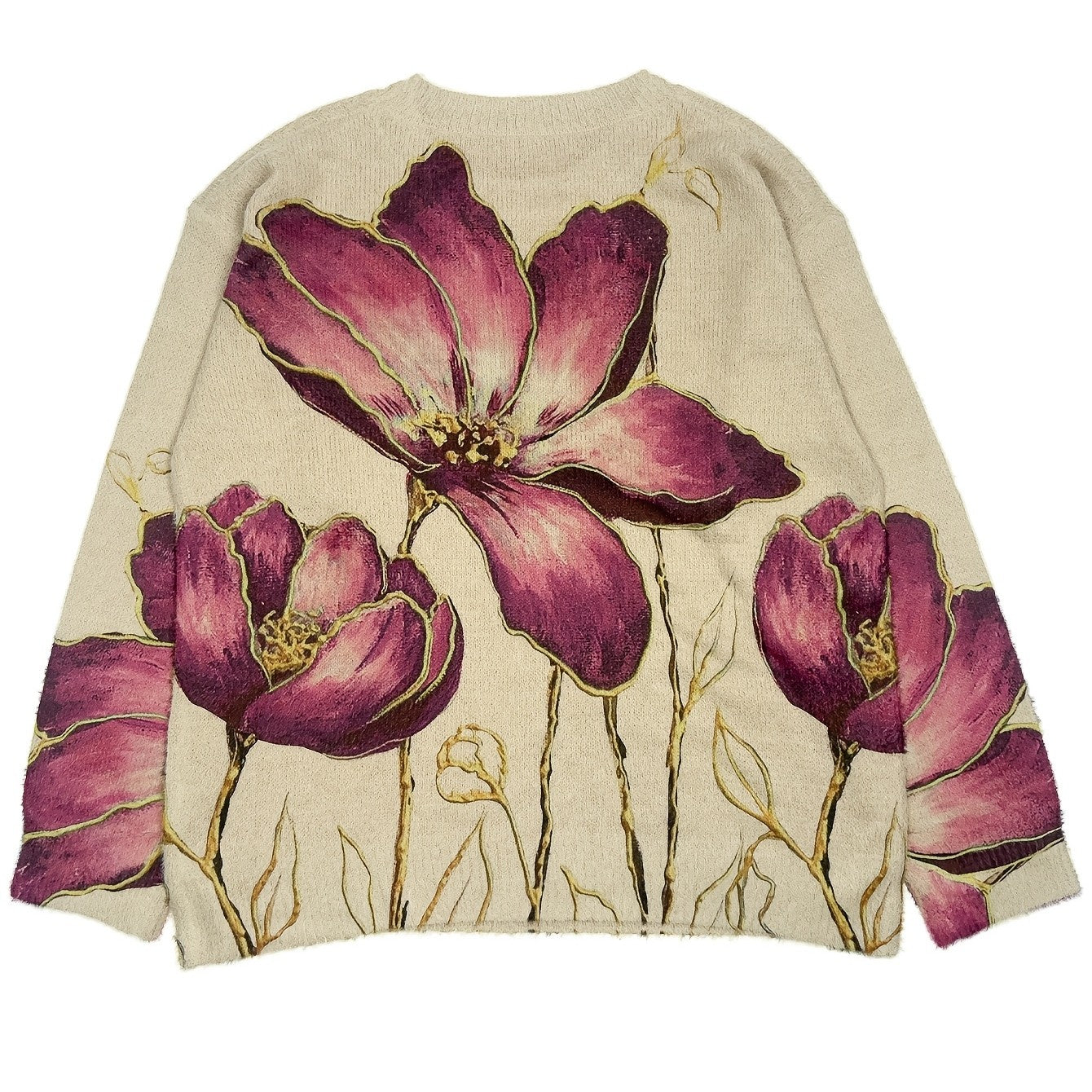 Women's Abstract Print Long Sleeve Shirt