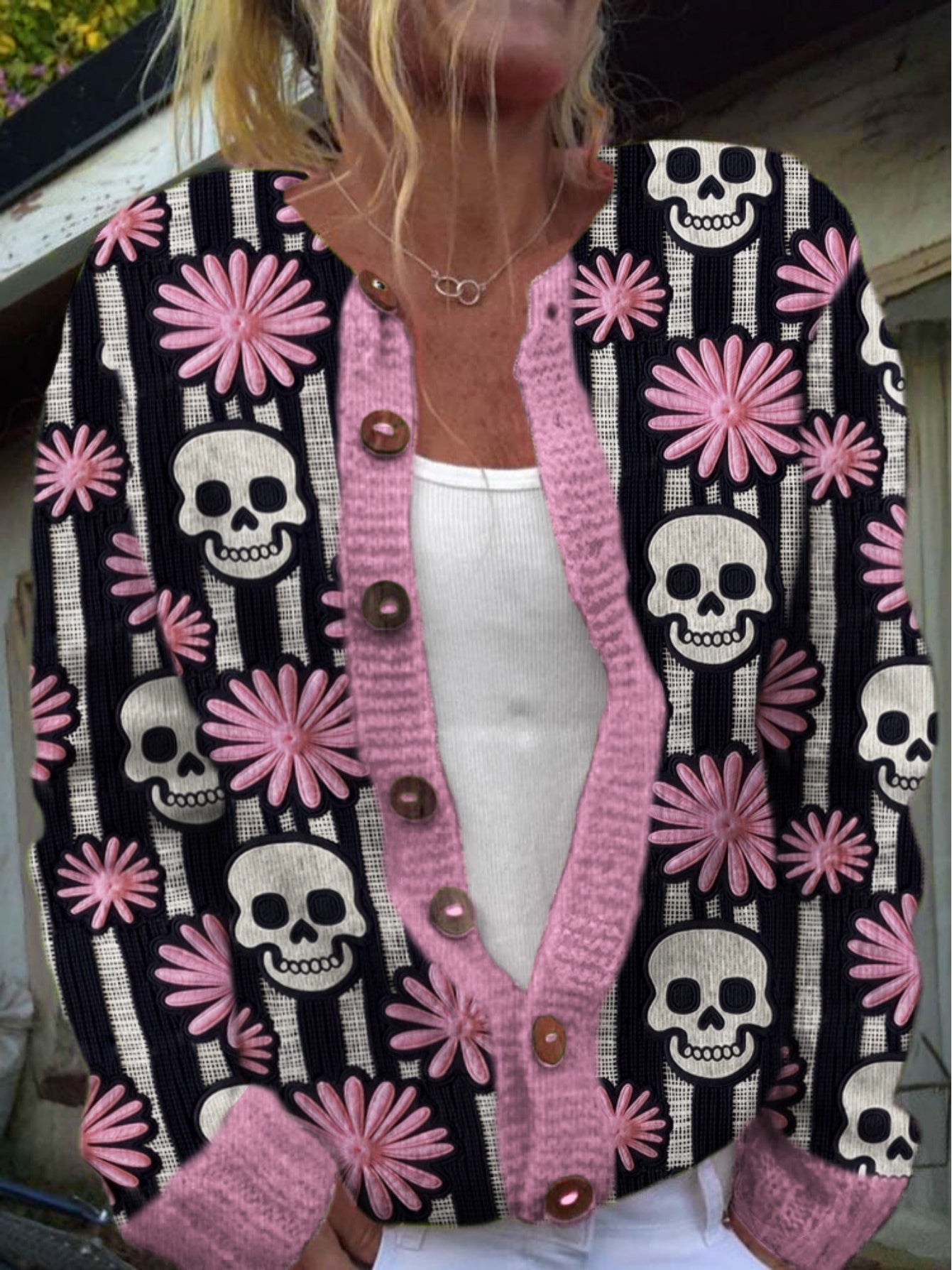 Women's Digital Print Long Sleeve Tee